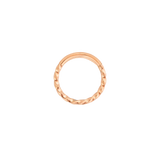 Twisted Click Piercing Ring Roségold