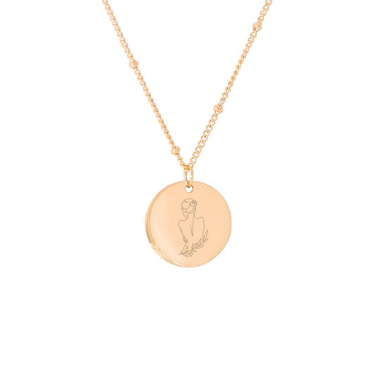 Bloom with grace Necklace Roségold