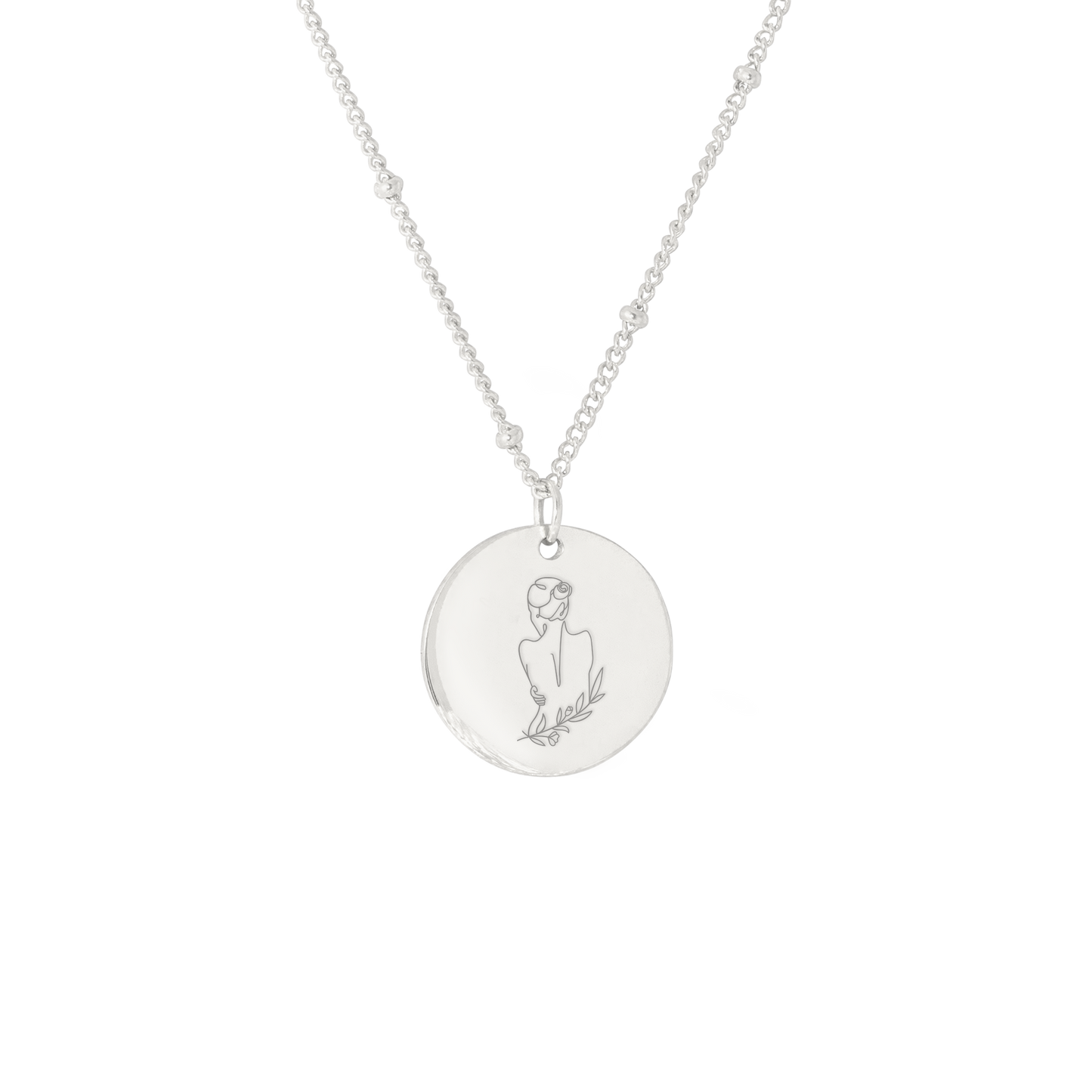 Bloom with grace Necklace Silber