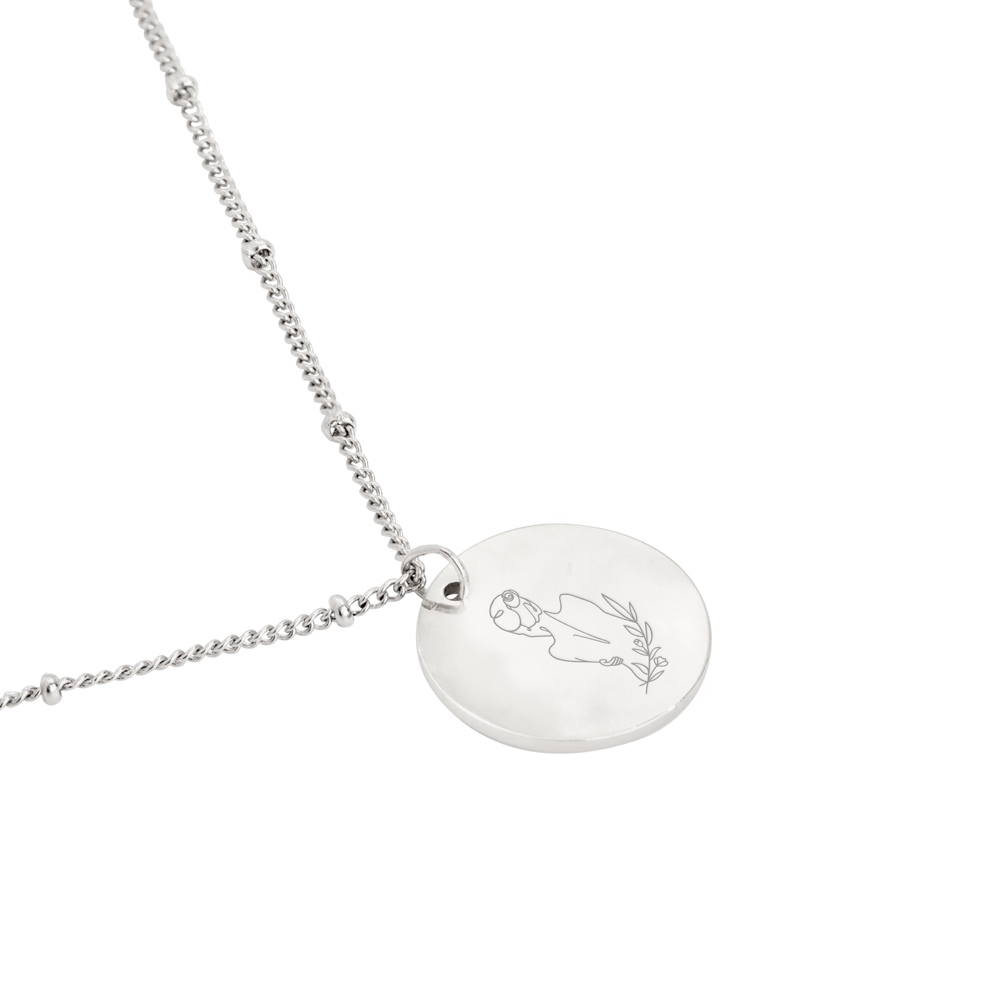 Bloom with grace Necklace Silber