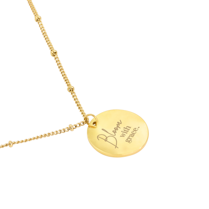 Bloom with grace Necklace Gold