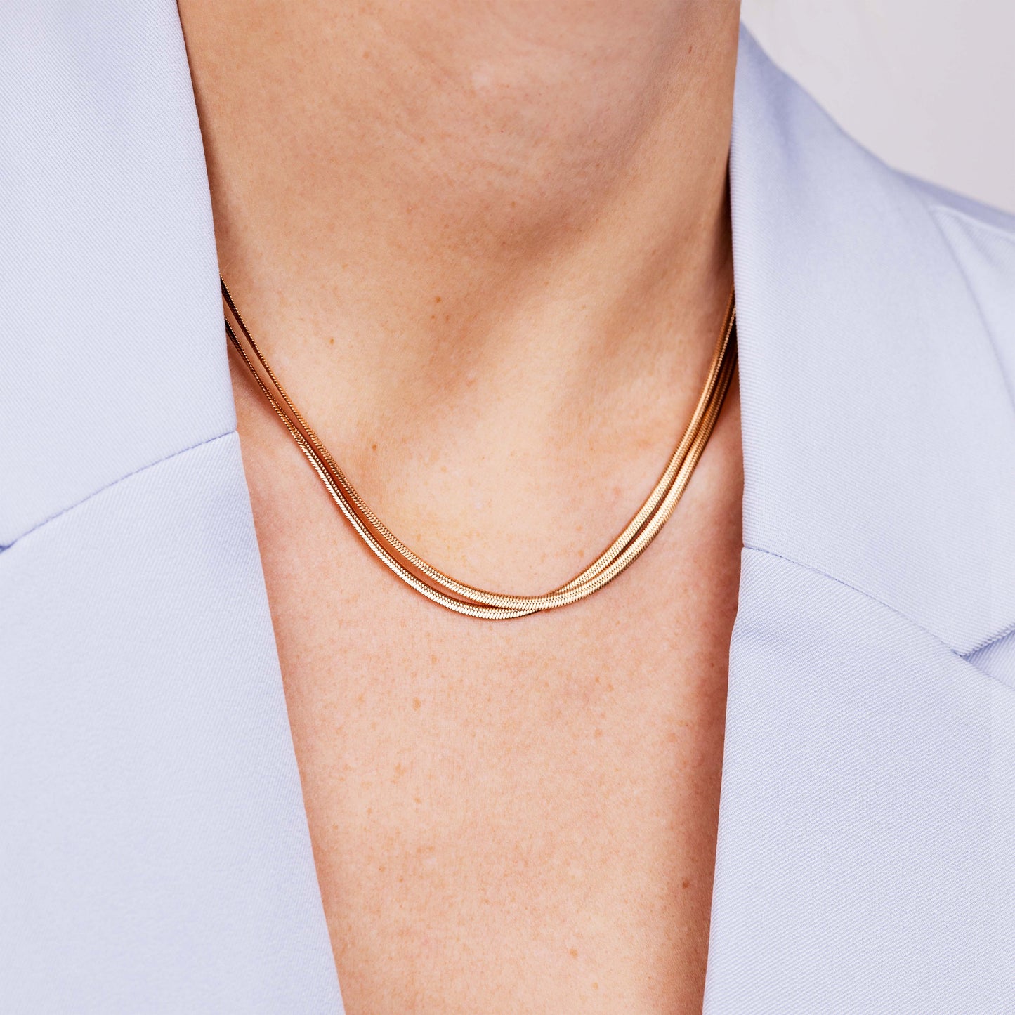 Duality Chain Necklace Roségold