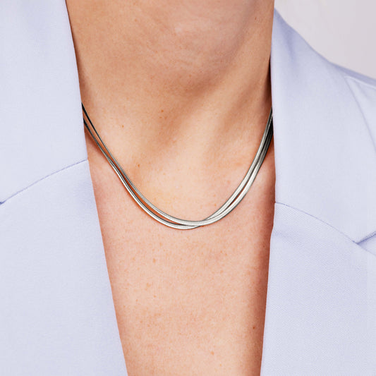 Duality Chain Necklace Silber