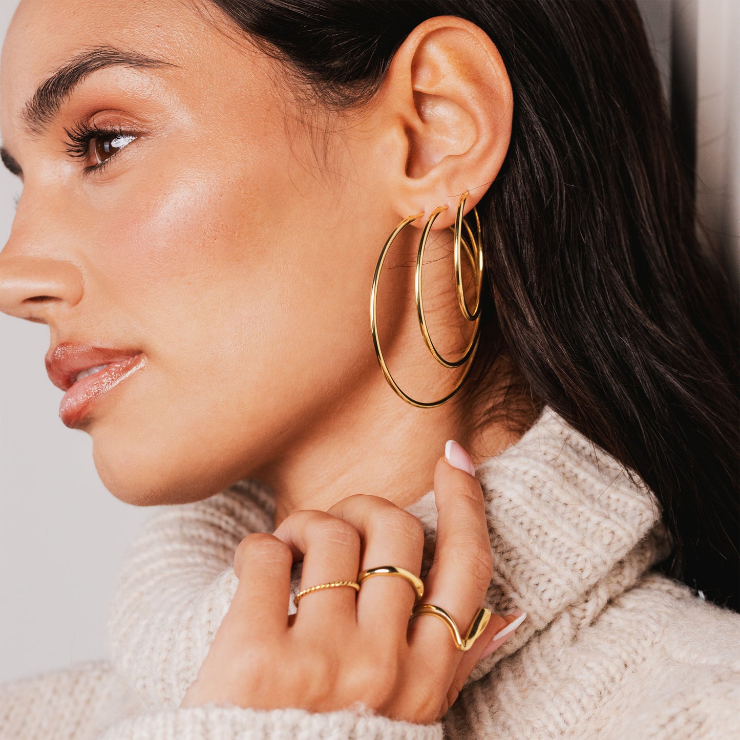 Maxi Hoops Gold