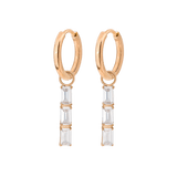 Baguette Bundle Hoop Set Small Roségold
