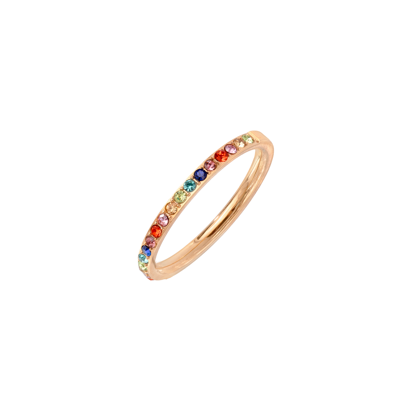Rainbow Radiance Ring Roségold