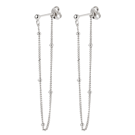 Delicate Chain Earrings Silber