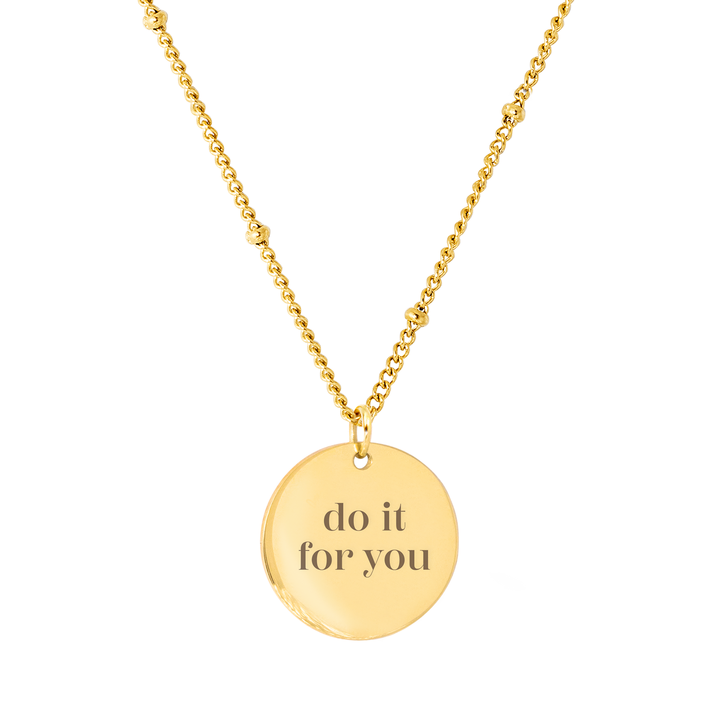 Do it for you Necklace Gold
