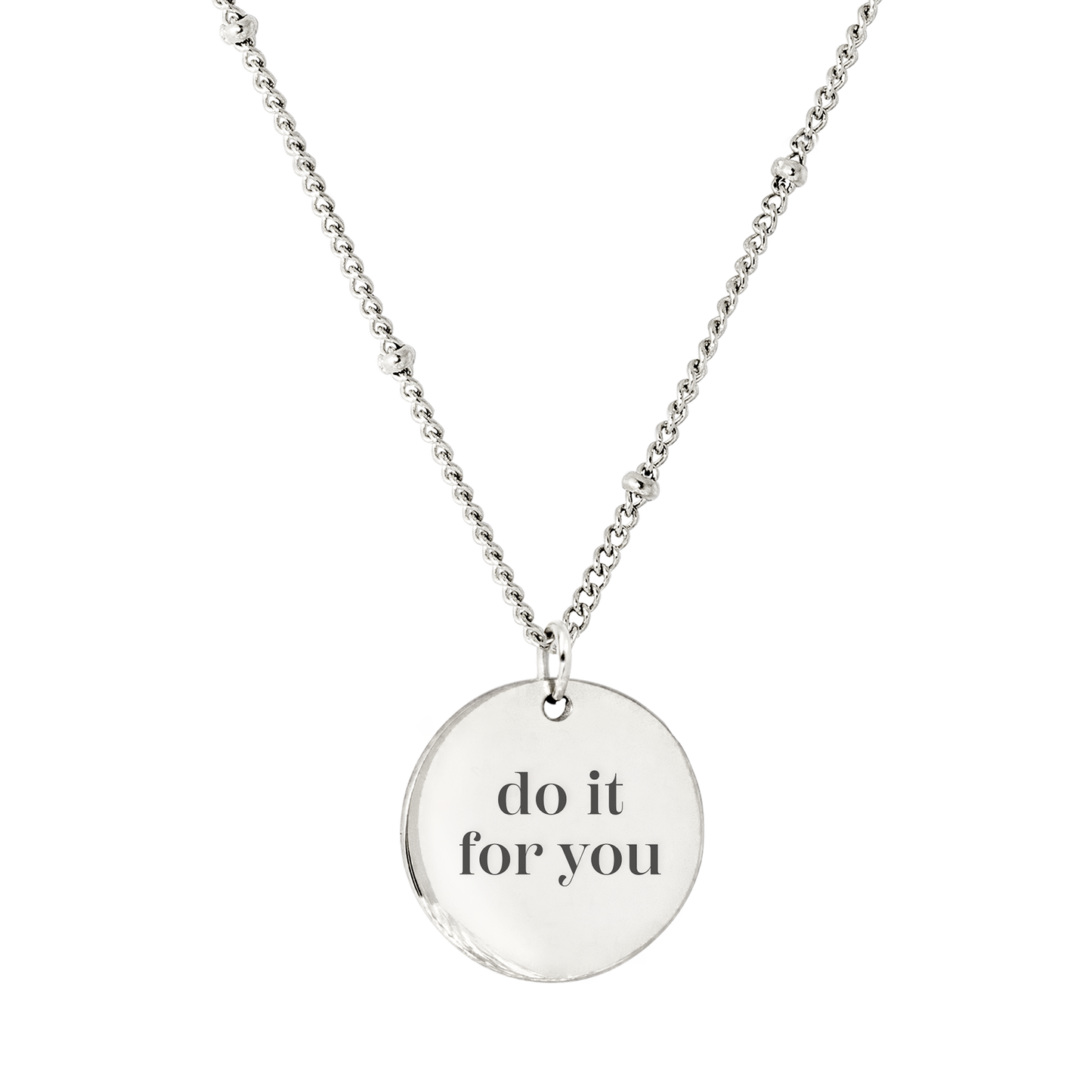 Do it for you Necklace Silber