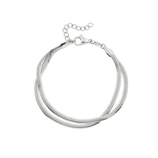 Duality Chain Bracelet Silber