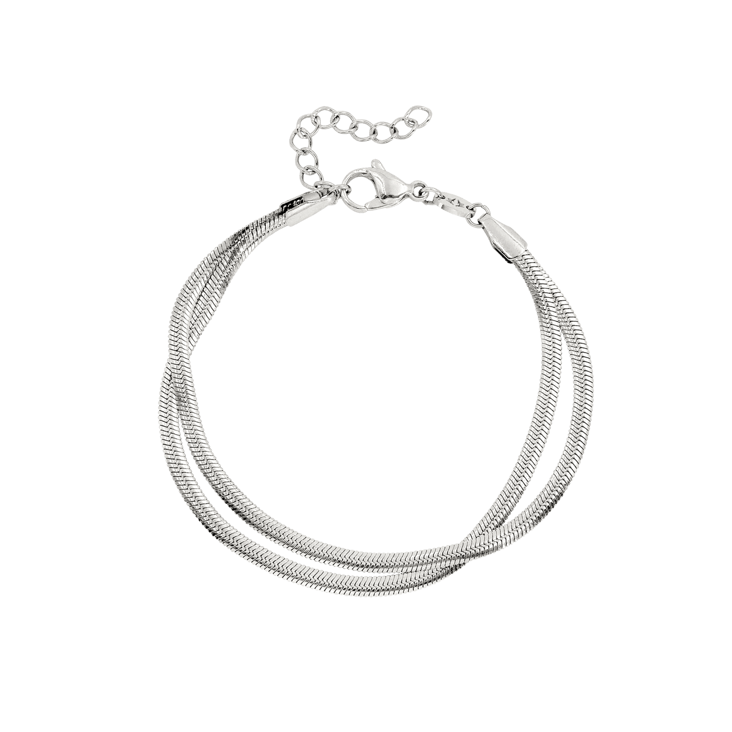 Duality Chain Bracelet Silber