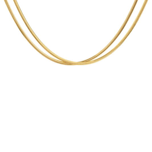 Duality Chain Necklace Gold