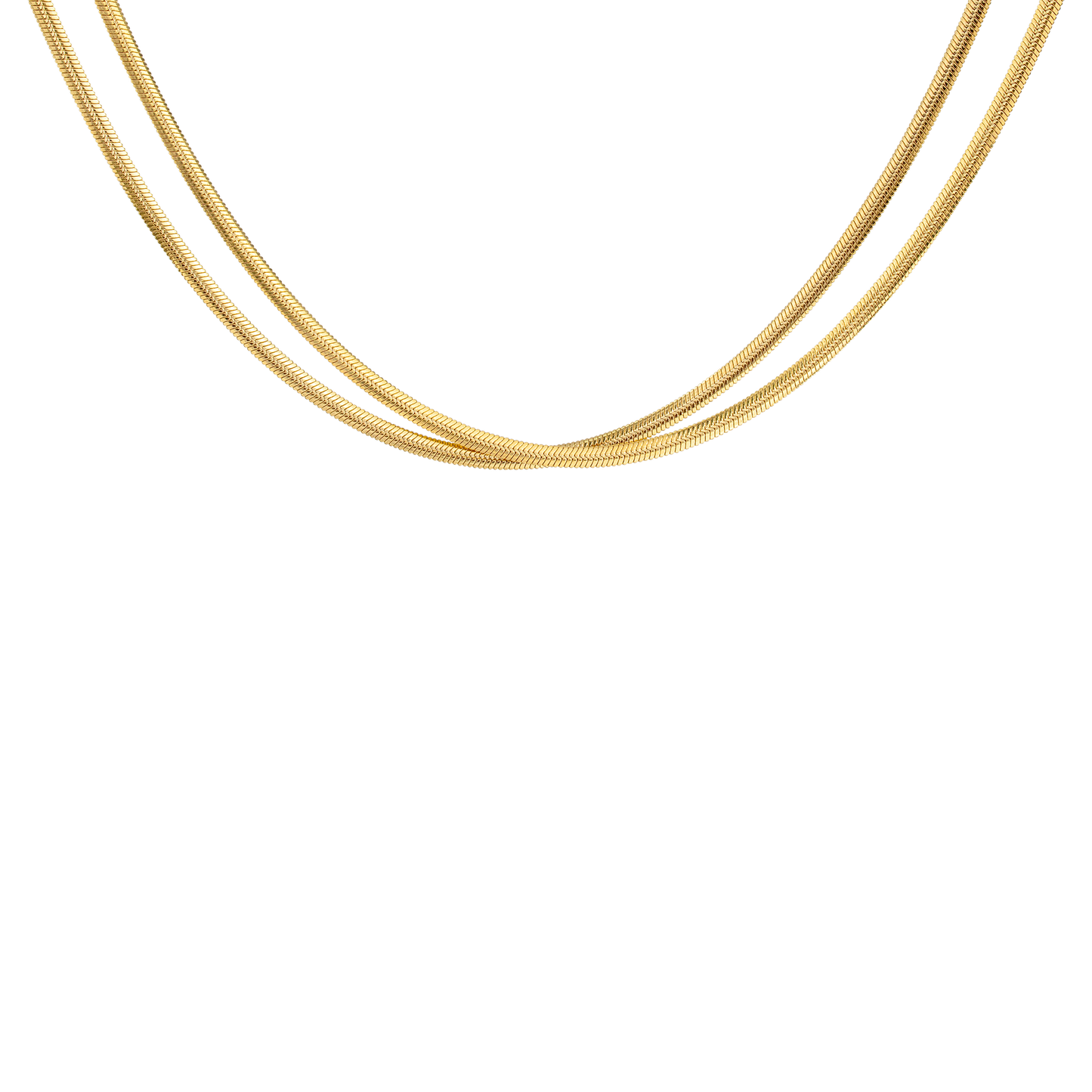 Duality Chain Necklace Gold