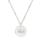 Embrace all that you are Necklace Silber