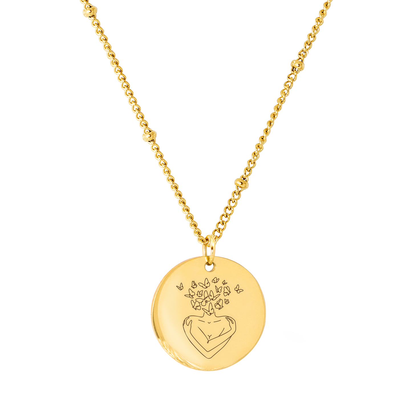 Embrace all that you are Necklace Gold