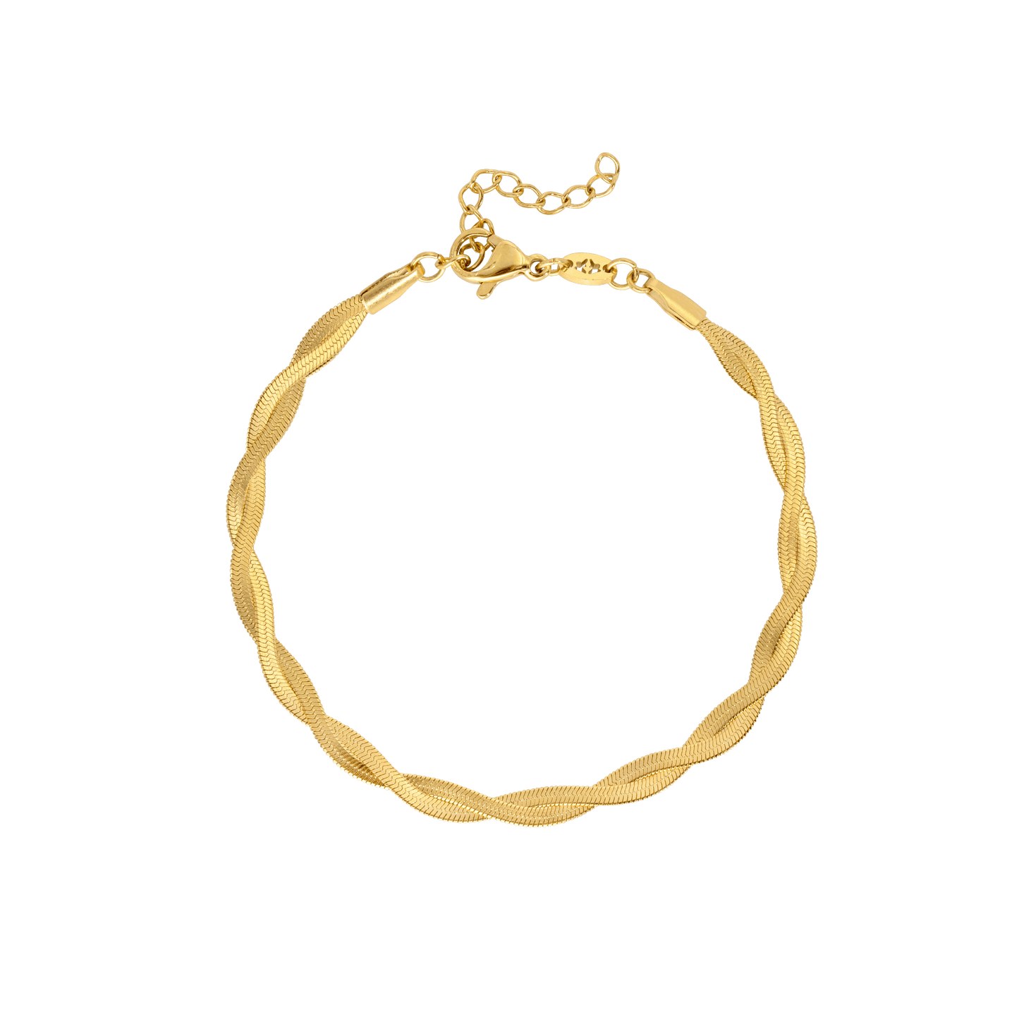 Flat Armour Bracelet Gold