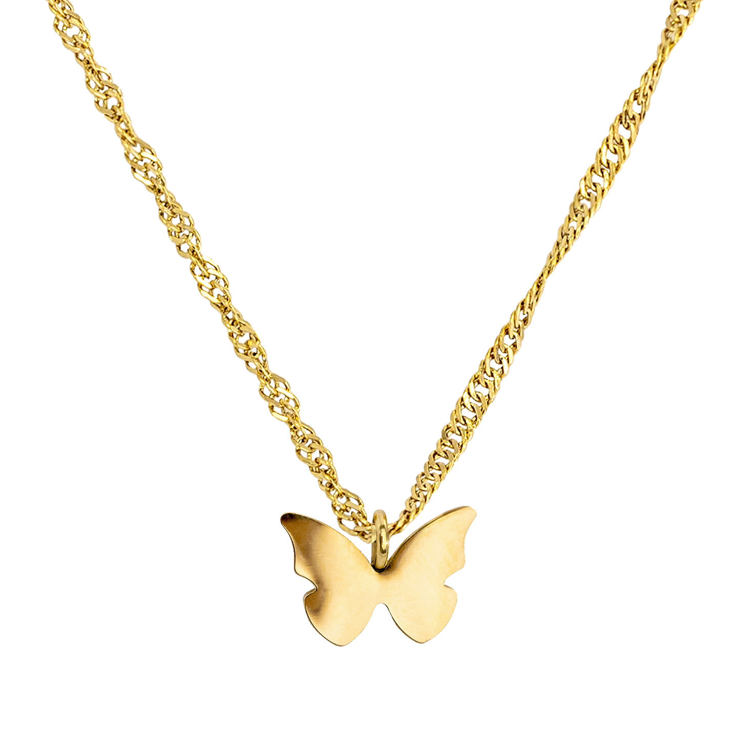 Flutterby Necklace Gold