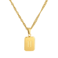 Letter Necklace H Gold