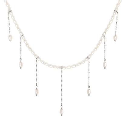 Lolas Love Pearl Power Necklace Silber