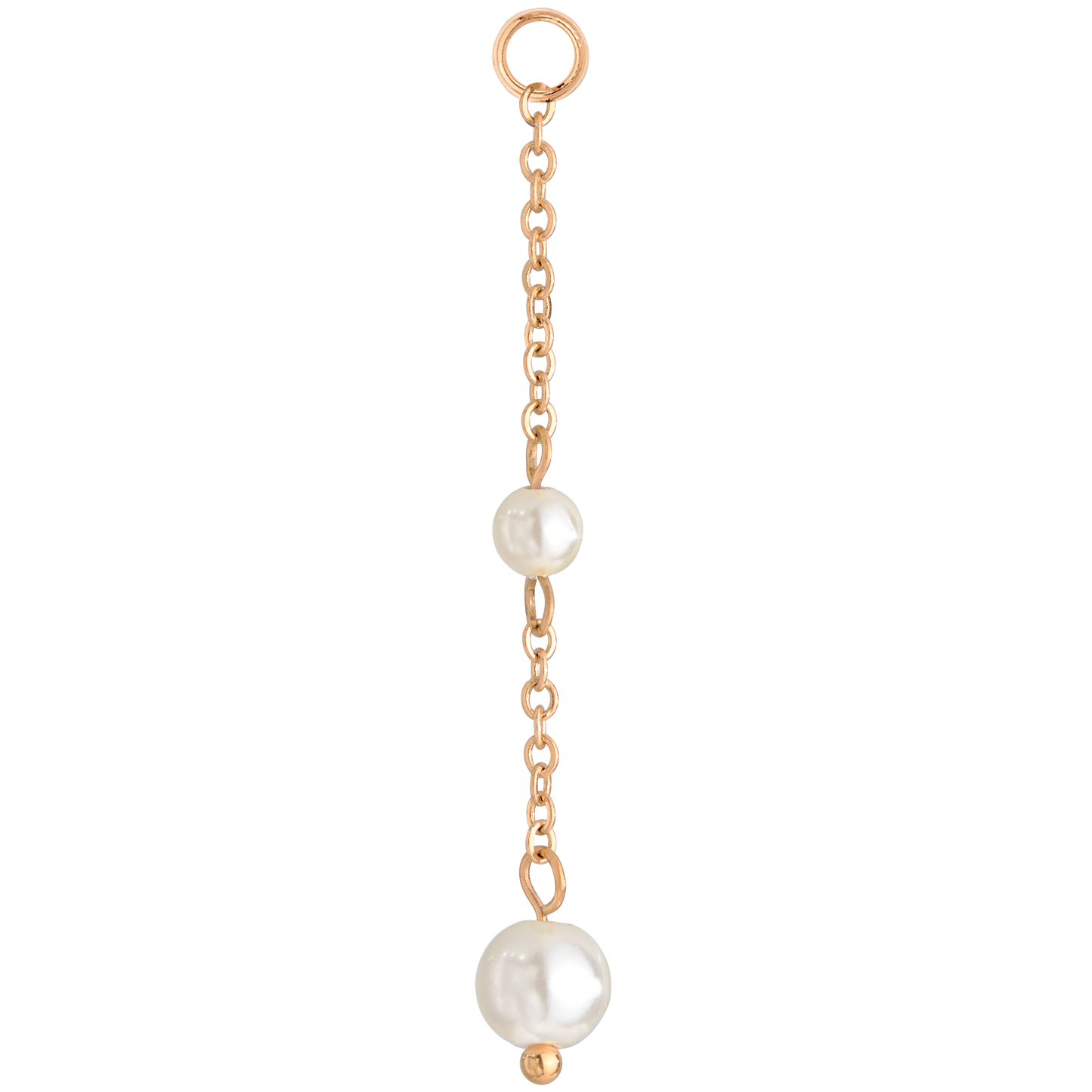 Pearl Allure Hoop Set Small Roségold