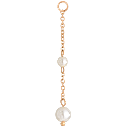 Pearl Allure Hoop Set Small Roségold
