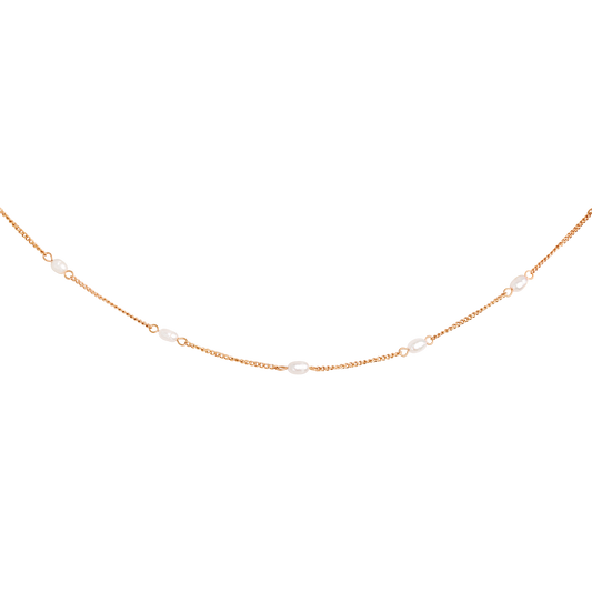 Pearl after Pearl Choker Roségold