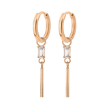 Stick and Stone Hoop Set Small Roségold