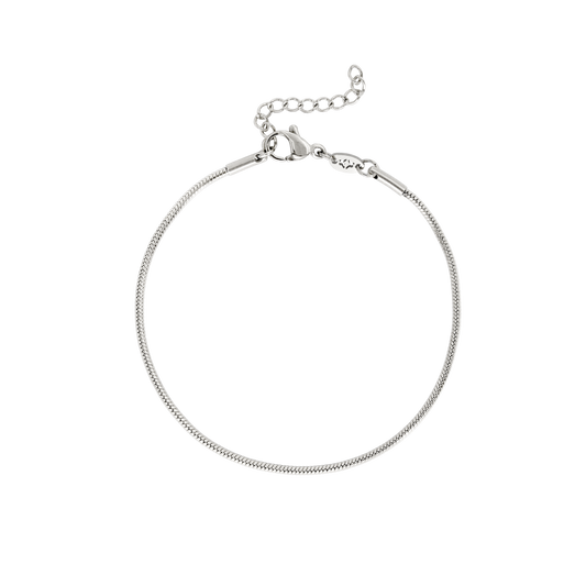 Round Snake Bracelet Silber