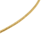 Round Snake Necklace Gold