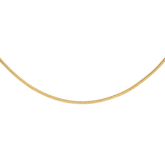 Round Snake Necklace Gold