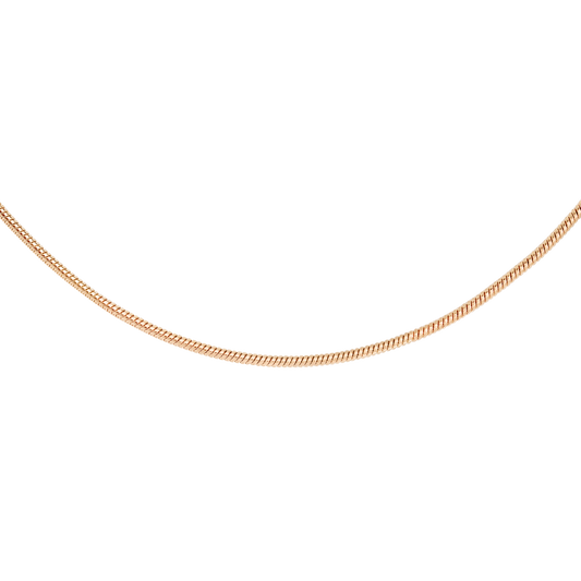 Round Snake Necklace Roségold