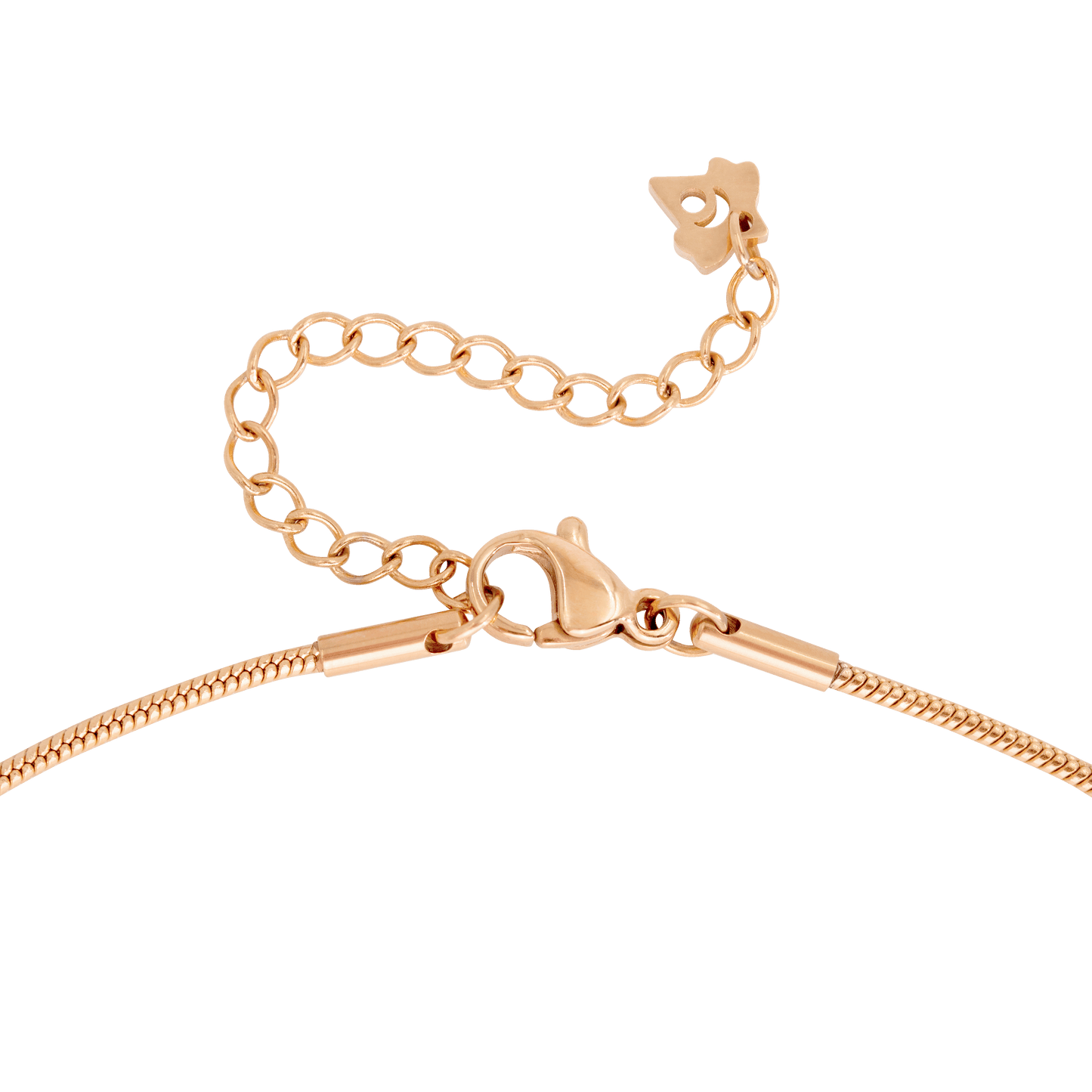 Round Snake Necklace Roségold