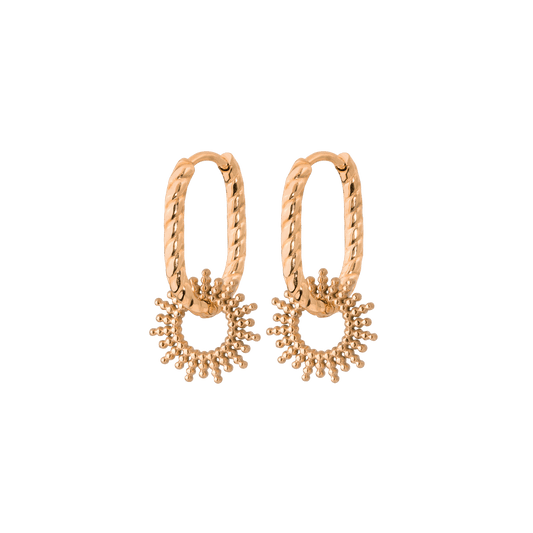 Sunny Oval Paloma Hoop Set Baby Roségold