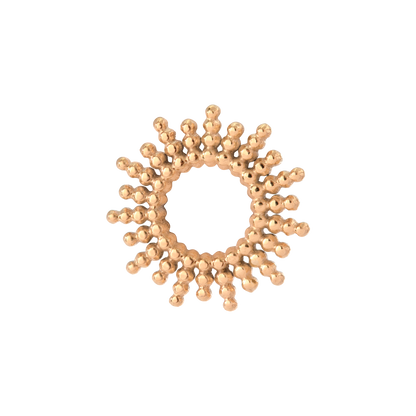 Sunny Oval Twisted Hoop Set Baby Roségold