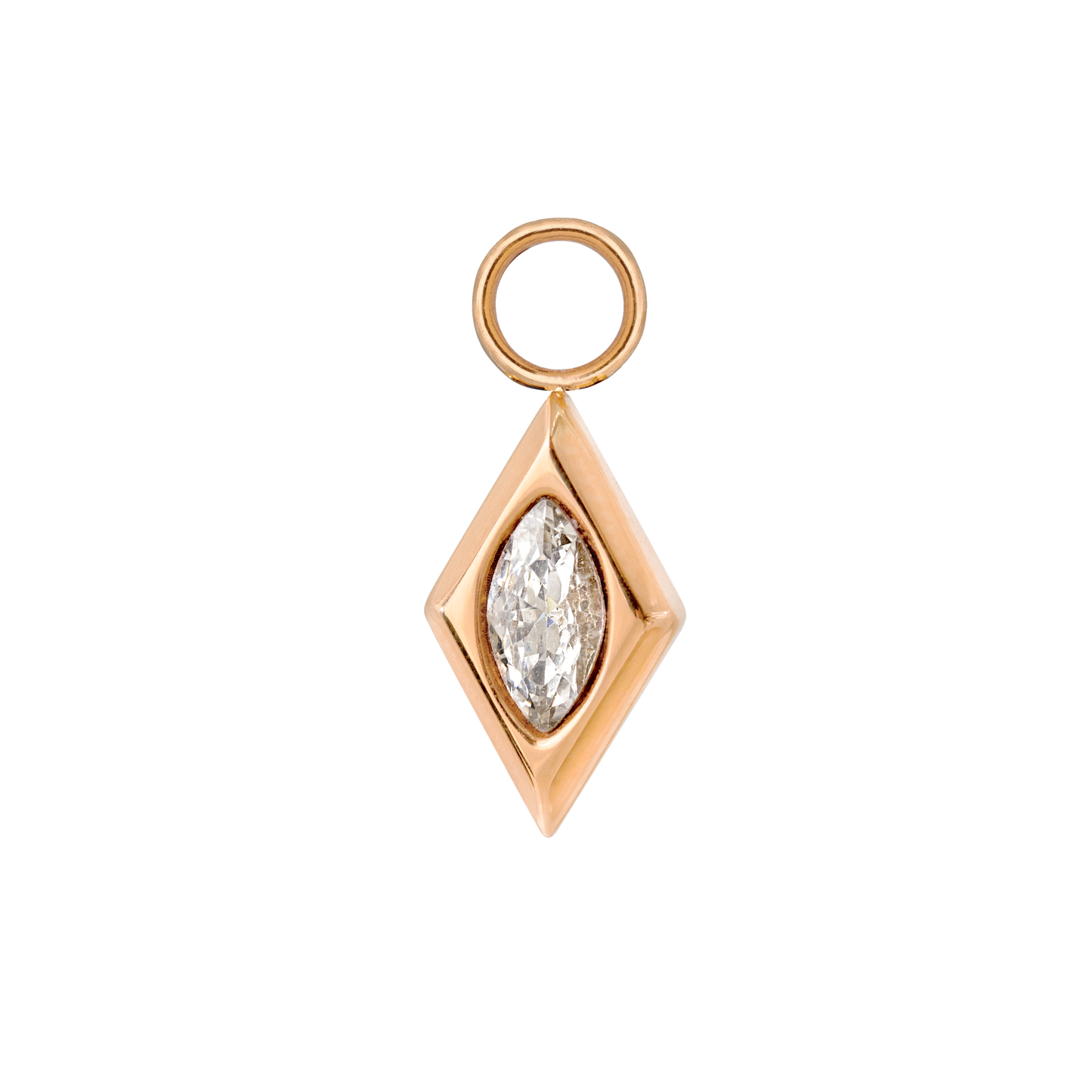 Sweet Diamond Oval Hoop Set Baby Roségold