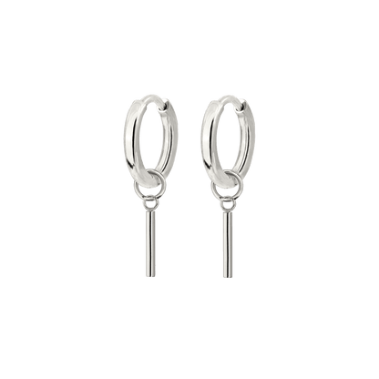 The Spine Hoop Set Baby Silber
