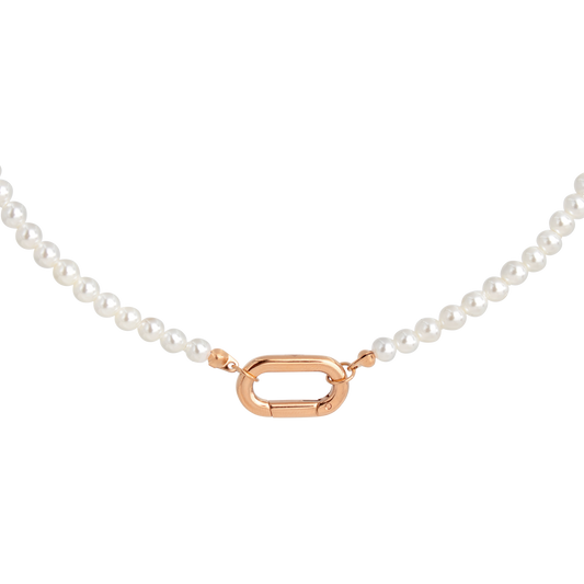 Timeless Pearls Necklace Roségold