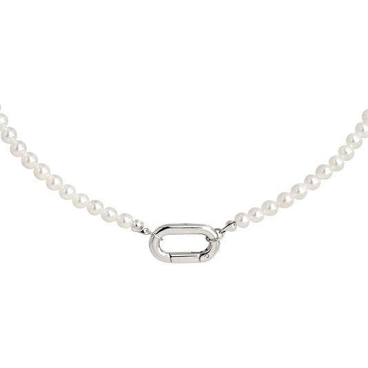 Timeless Pearls Necklace Silber