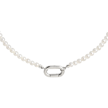 Timeless Pearls Necklace Silber