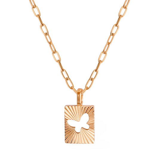 Winged Beauty Necklace Roségold