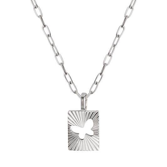 Winged Beauty Necklace Silber