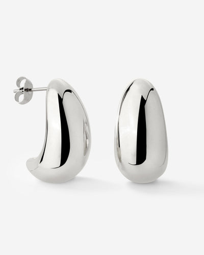 Huggie Studs Silber