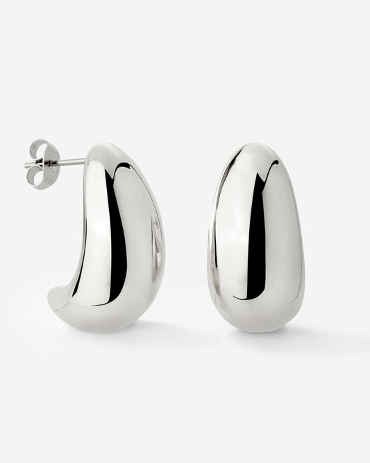 Huggie Studs Silber