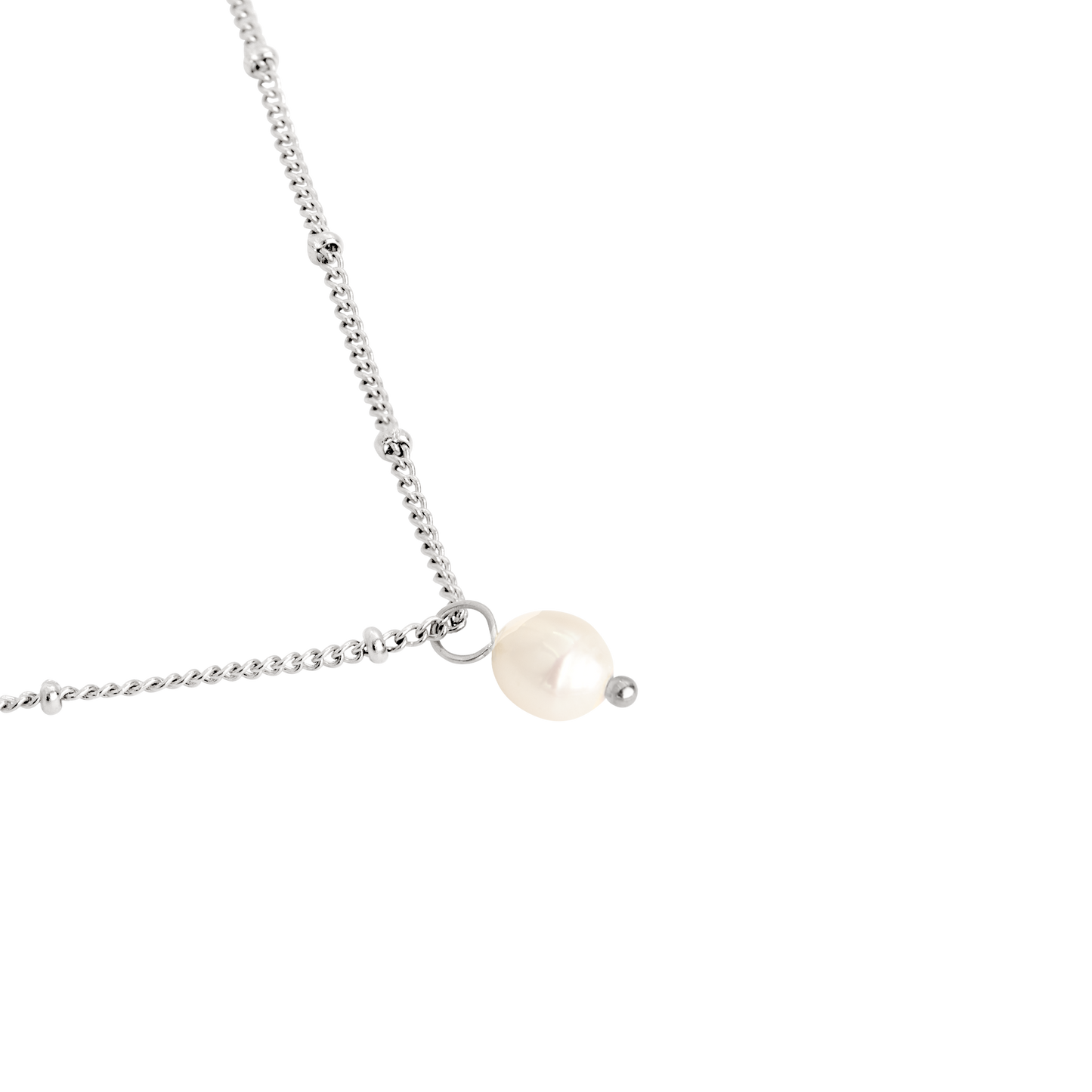 Baby Pearl Necklace Silber