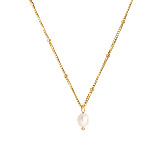 Baby Pearl Necklace Gold