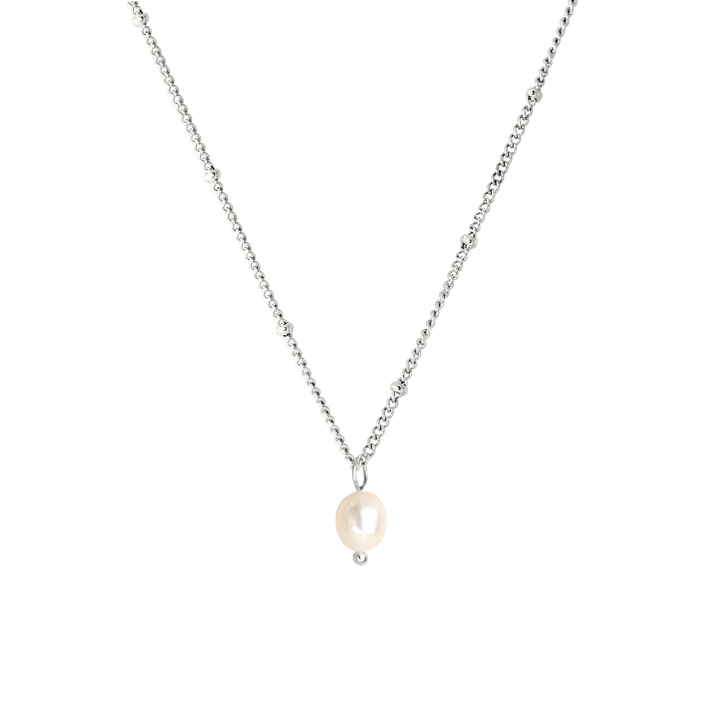 Baby Pearl Necklace Silber