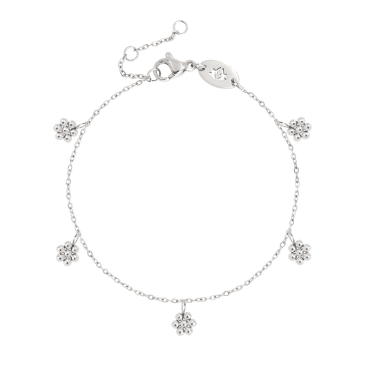Blooming Anklet Silber