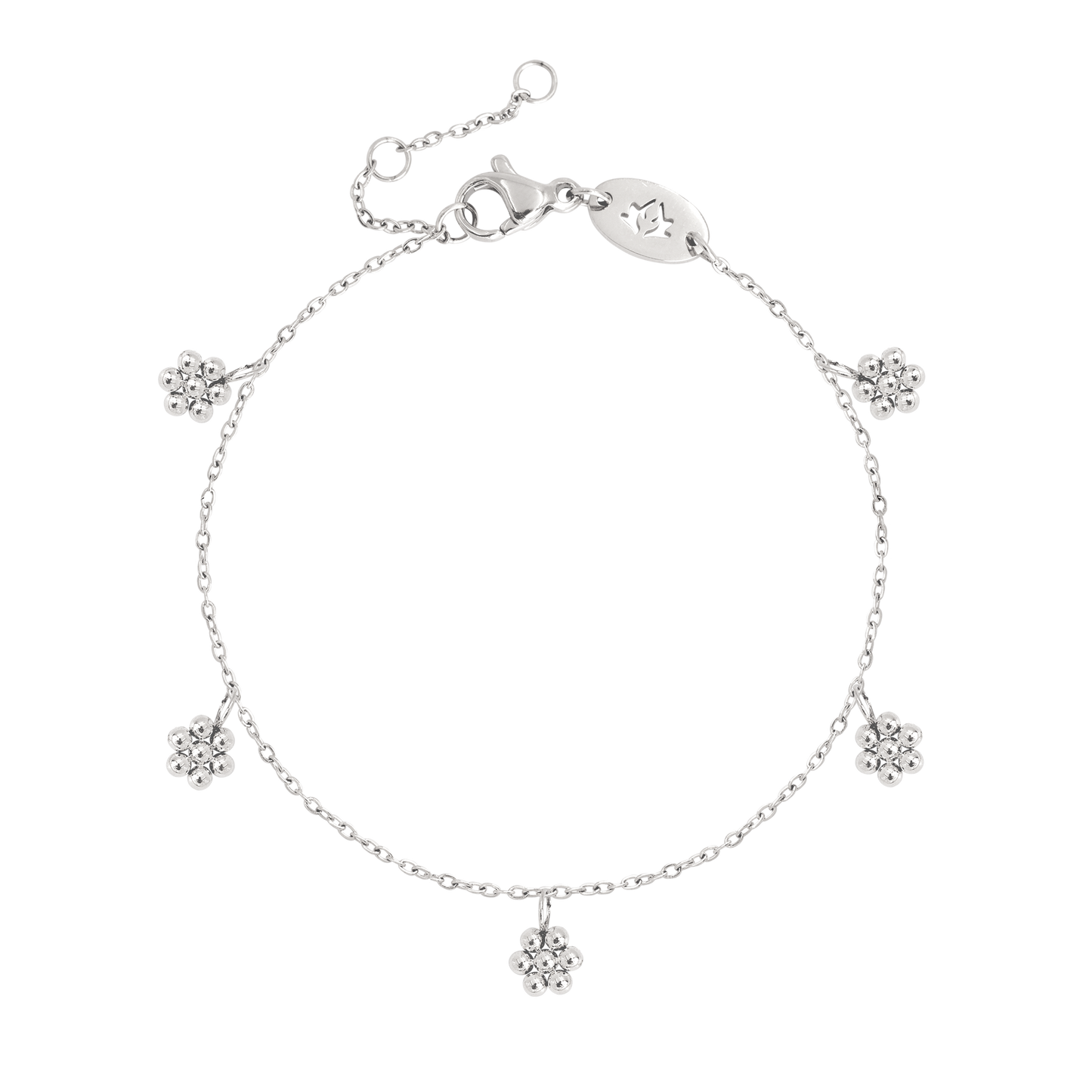 Blooming Anklet Silber