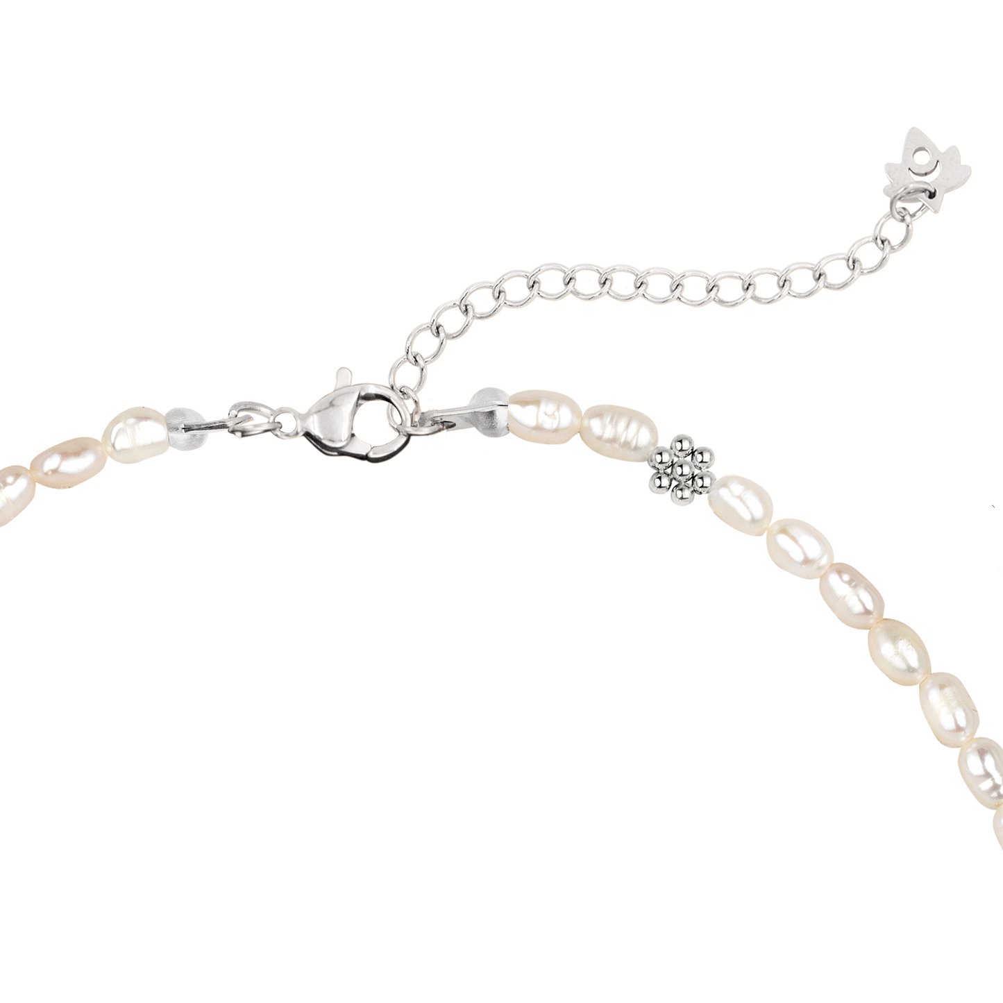 Blossom Pearl Choker Silber