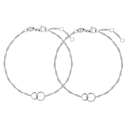 Like Mother Like Daughter Bracelet Bundle Silber